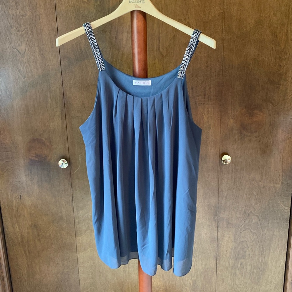 3 tank tops - gray, green and ivory - all size xxl